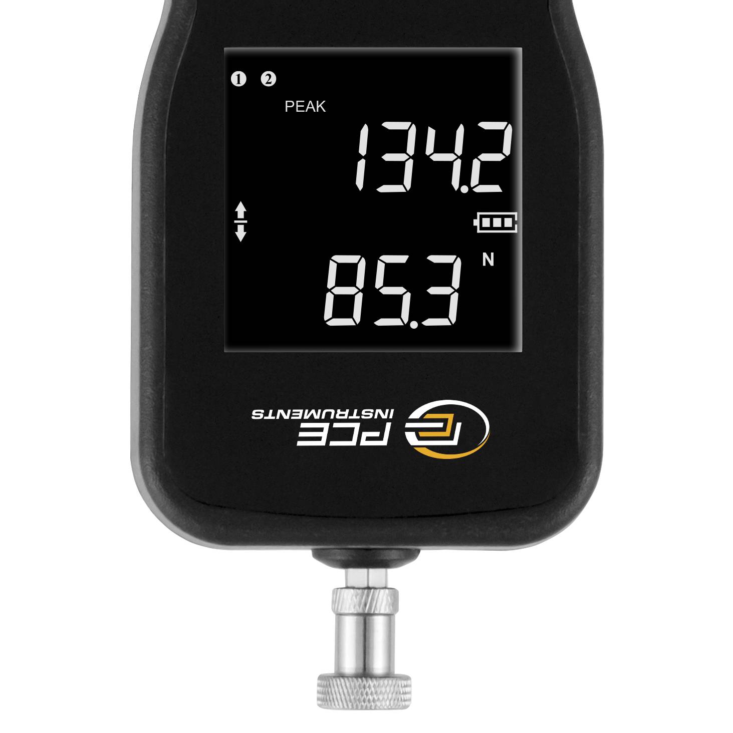 PCE Instruments Kraftmessgerät PCE-FM 200 bis 200N |genau ±0,5 % |Einh. N + kg + lb |Auswertesoftware |viele Messadapter