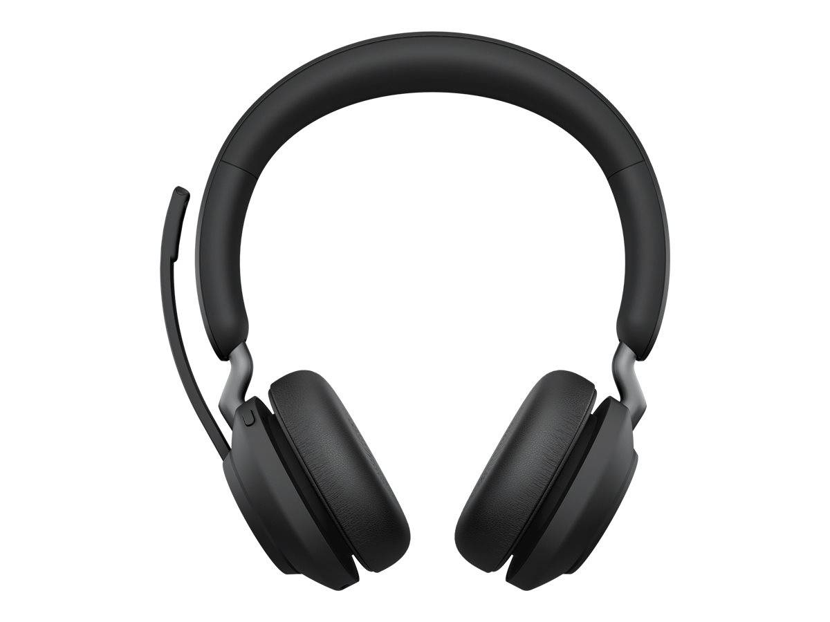 Jabra Evolve2 65 UC On Ear Headset Bluetooth® Stereo Schwarz Lautstärkeregelung, Batterieladeanzeige, Mikrofon-Stummschaltung