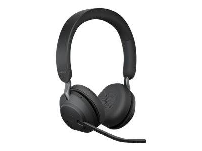 Jabra Evolve2 65 UC On Ear Headset Bluetooth® Stereo Schwarz Lautstärkeregelung, Batterieladeanzeige, Mikrofon-Stummschaltung