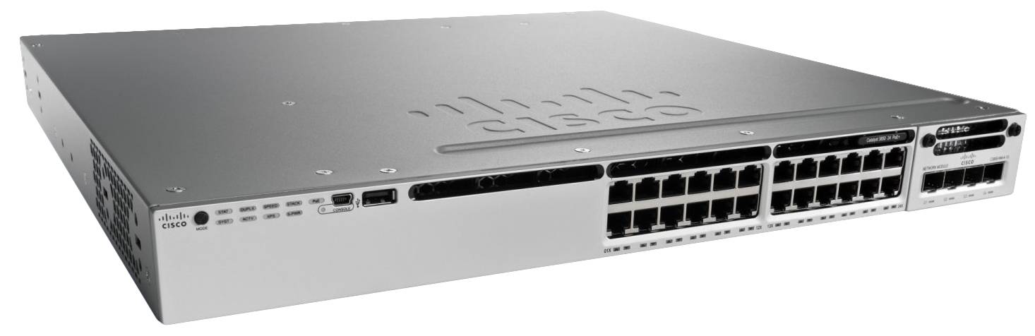 Cisco Catalyst 3850-24P-L - Switch - managed - 24 x 10/100/1000 (PoE+)