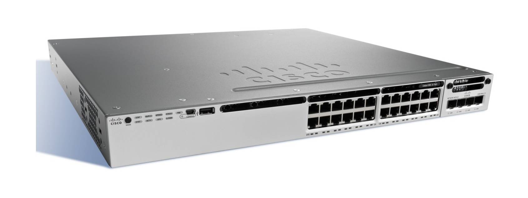 Cisco Catalyst 3850-24P-L - Switch - managed - 24 x 10/100/1000 (PoE+)