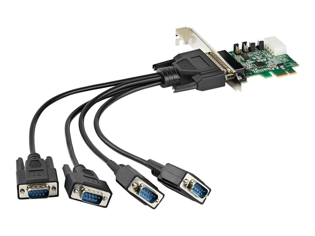 StarTech.com 4 Port Serielle PCI Express RS232 Adapter Karte - PCIe RS232 Serielle Host Controller Karte - PCIe auf Seri