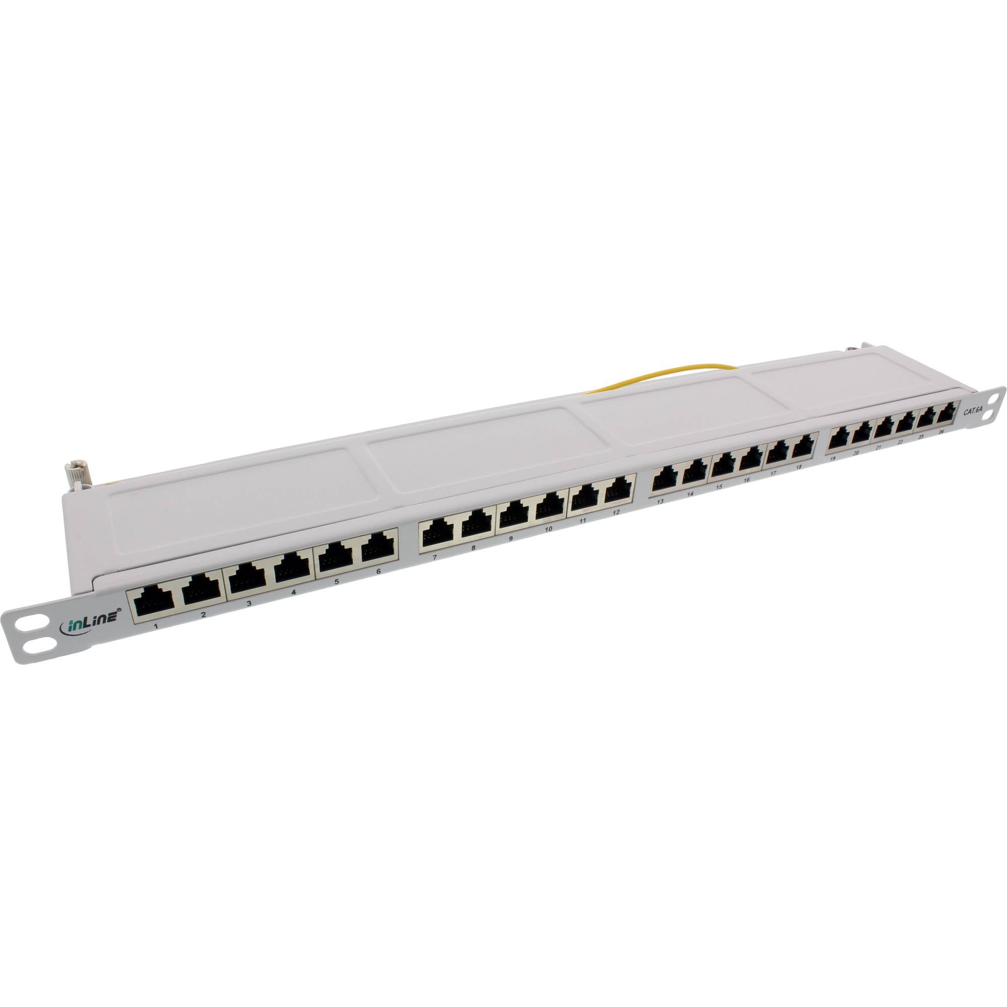 InLine - Patch Panel - RJ-45 X 24 - Hellgrau, RAL 7035 - 0.5U - 48.3 cm (19")