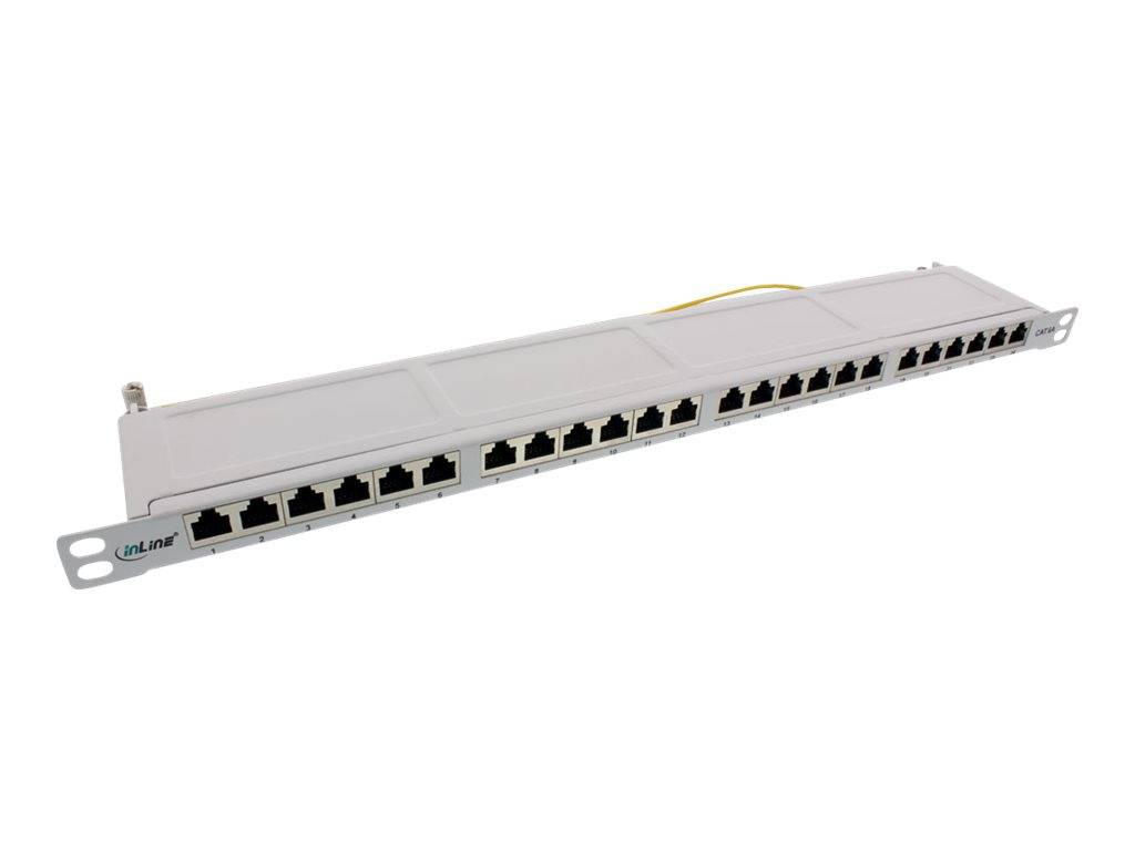 InLine - Patch Panel - RJ-45 X 24 - Hellgrau, RAL 7035 - 0.5U - 48.3 cm (19")