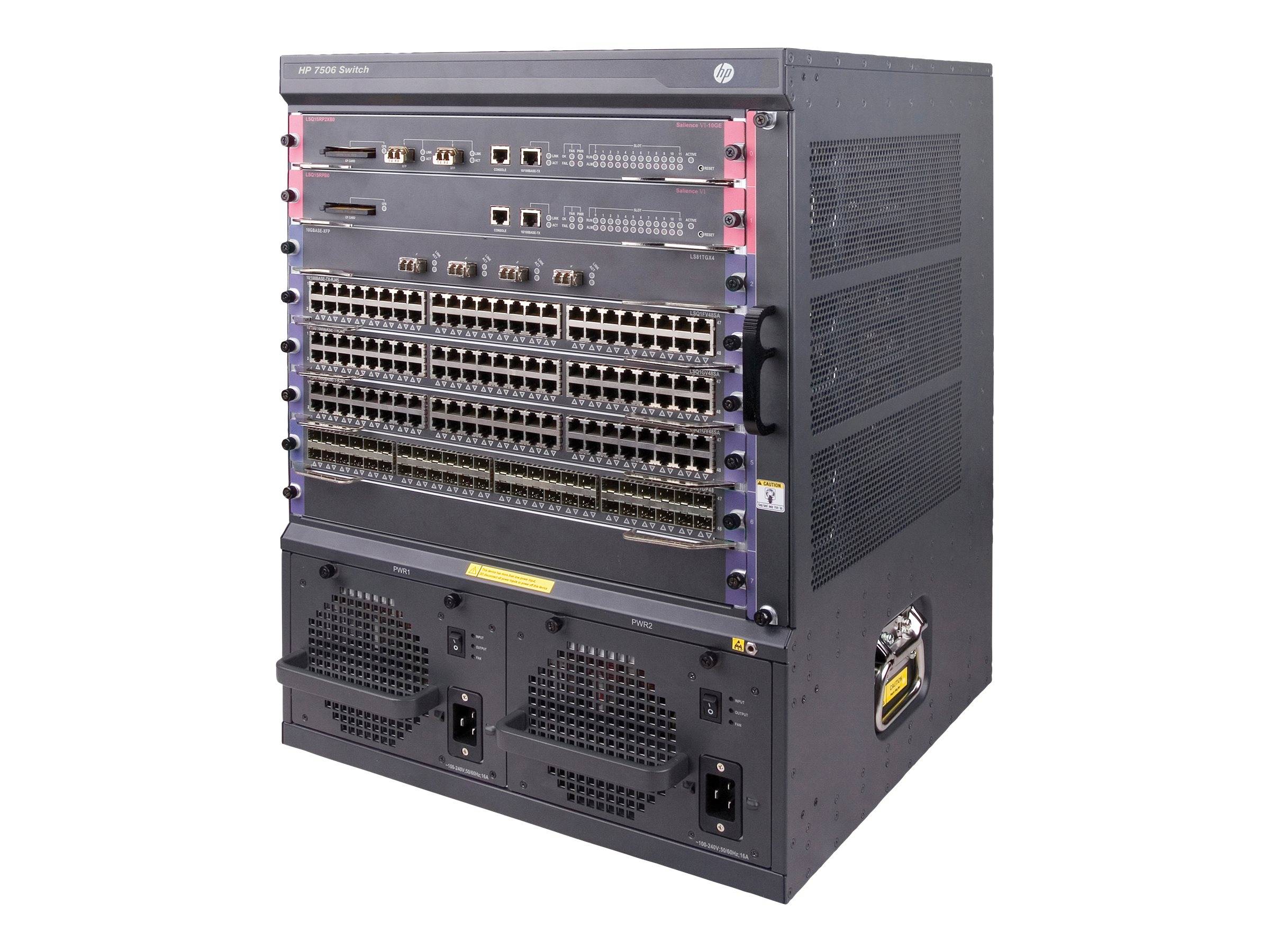 HPE FlexNetwork 7506 Chassis - Switch - L3 - managed