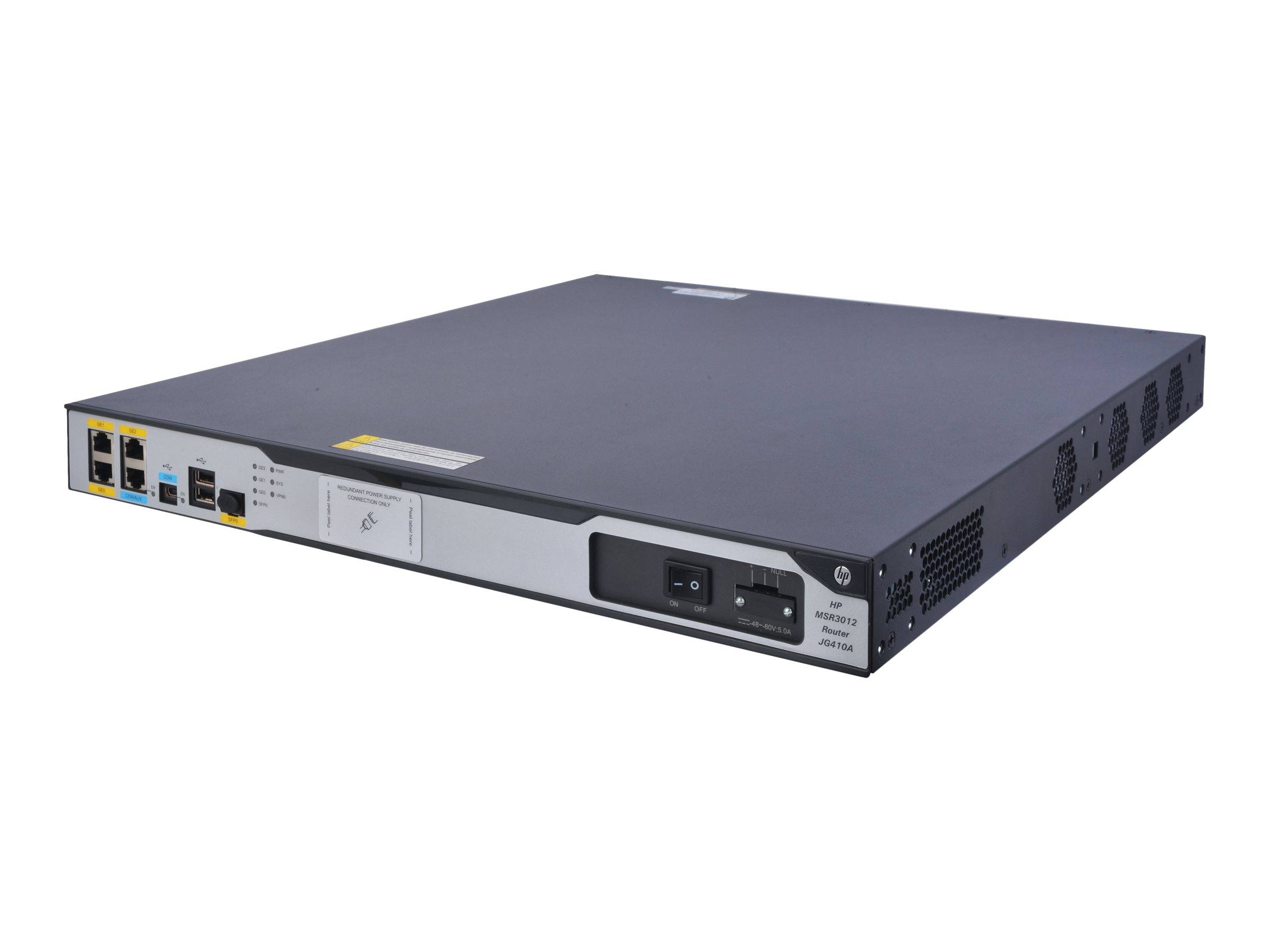 HPE MSR3012 - Router - GigE - an Rack montierbar