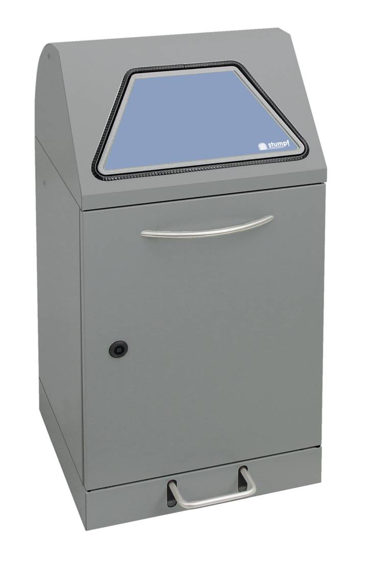 Abfalltrennung Modul-Vario 45, graualu-struktur, verzinkt. Innenbehälter, 45 Lit 625-045-1-2-100