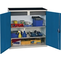 Werkzeug-/Beistellschrank H1000xB1000xT500mm 2Schubl.,2BD grau/blau STUMPF Werkzeug-/Beistellschrank H1000xB1000xT500mm 2Schubl.,2BD grau/blau STUMPF