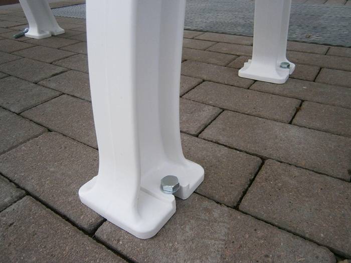 Bodenverankerungsset f.Bänke m.2 Bankfußpaaren f.4000 819 097+4000 819 098 BLOME