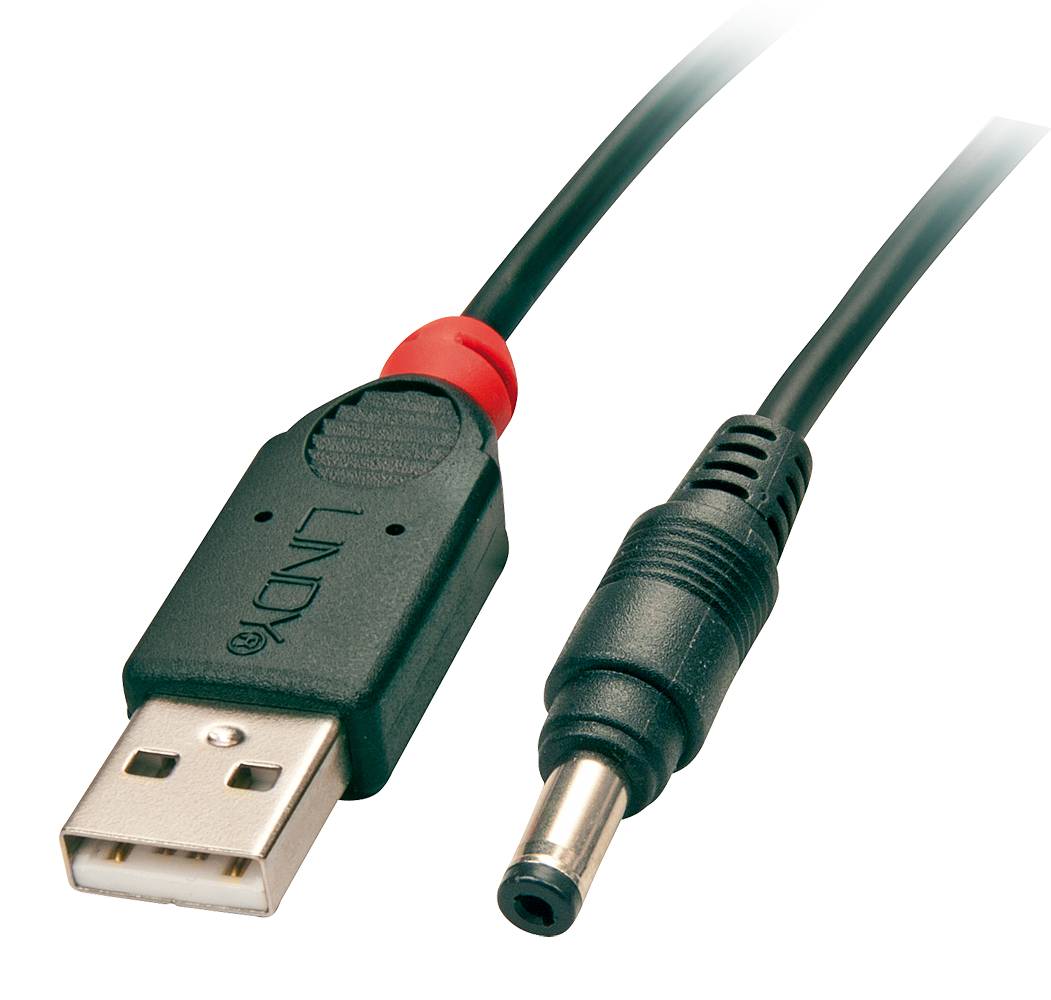 Lindy 70269 Adapterkabel USB A St - DC 4,8/1,7mm St