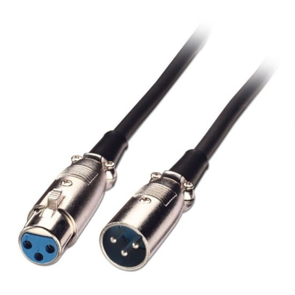 Lindy XLR-Kabel schwarz Stecker - Kupplung - Kabel