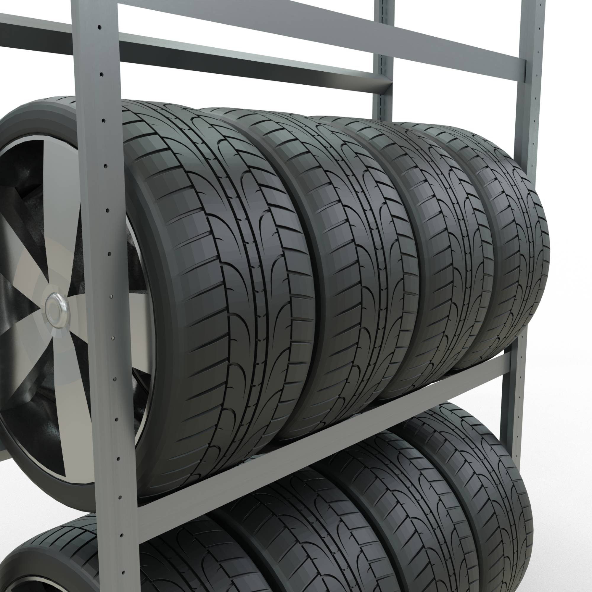 SCHULTE Reifenregal 13890 200x115x40cm