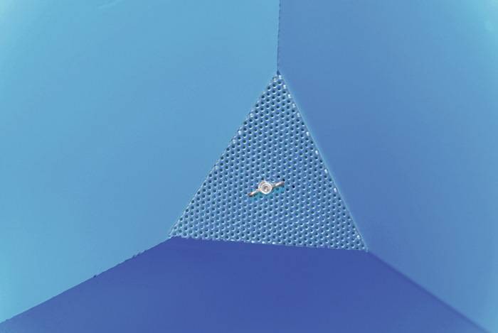 Späne-Kastenwagen 0,6 m³ L1395xB1070xH1220mm lichtblau m.Lochblecheins.BAUER