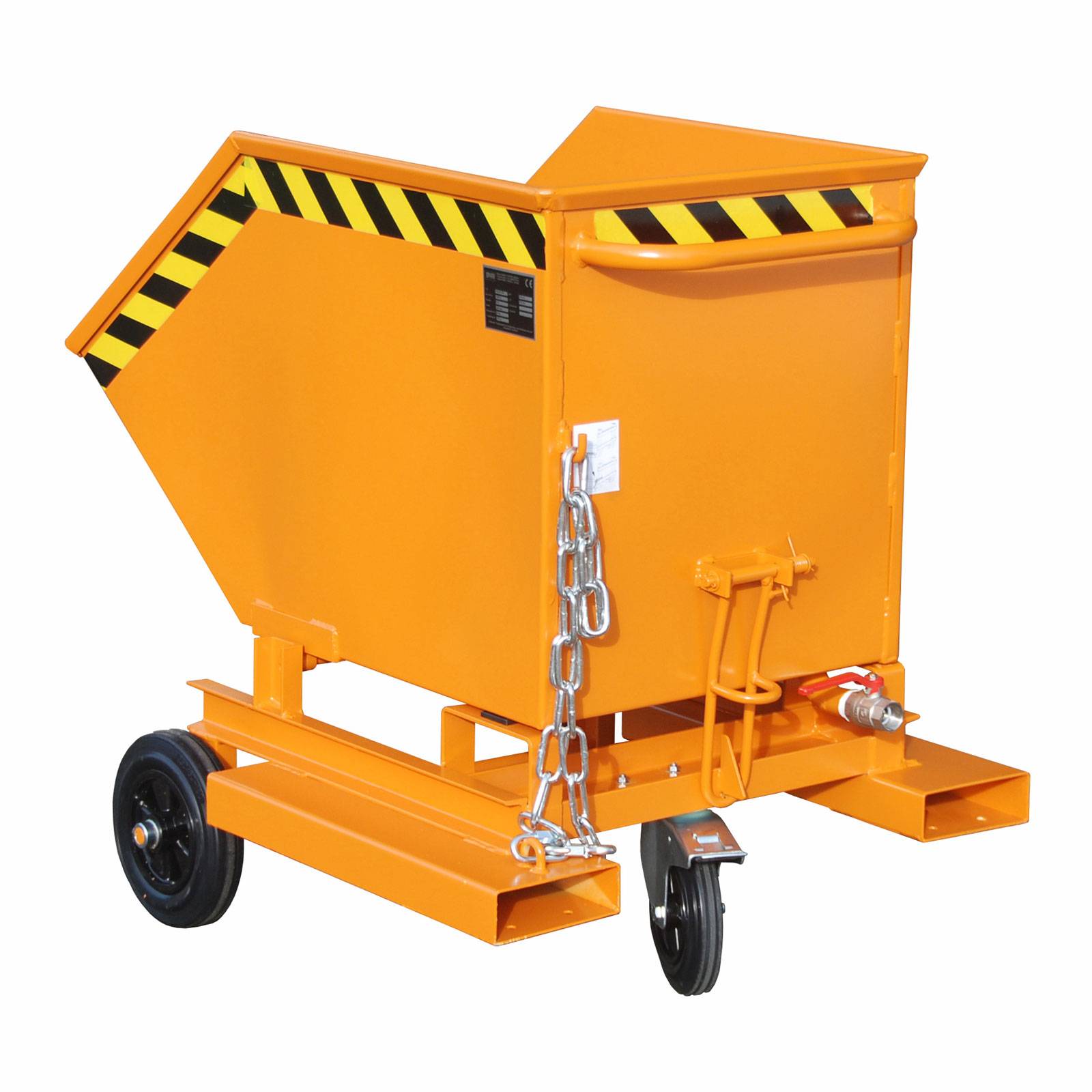 Späne-Kastenwagen SKW-ET 250, lackiert, Gelborange