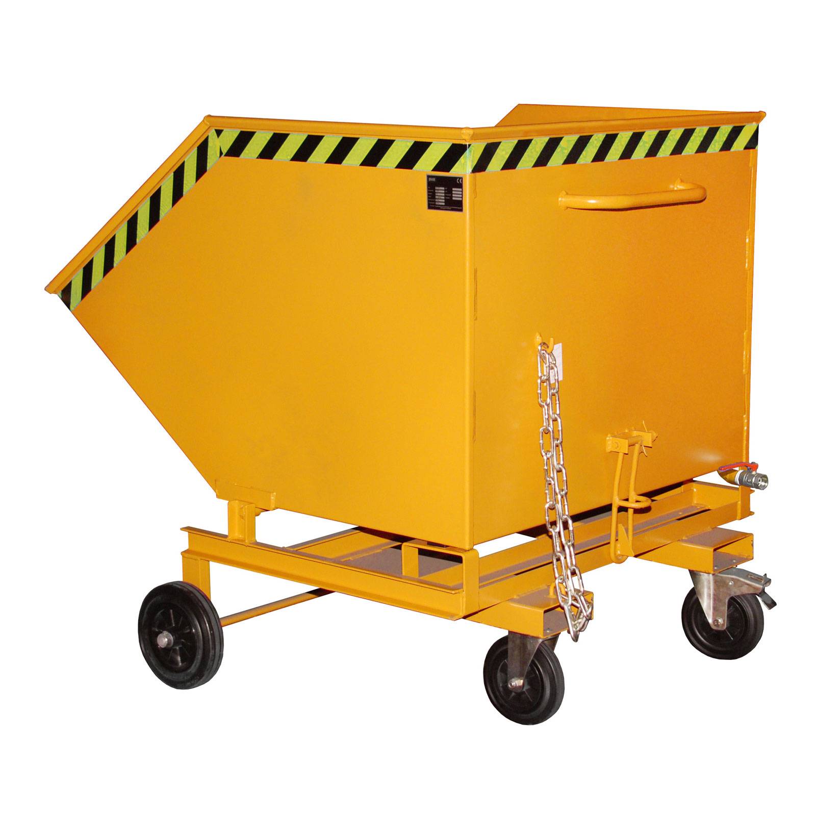 Späne-Kastenwagen SKW-ET 1000, lackiert, Gelborange