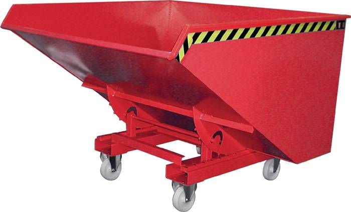 Kippbehälter L1260xB770xH835mm feuerrot Inh.0,3 m³ BAUER