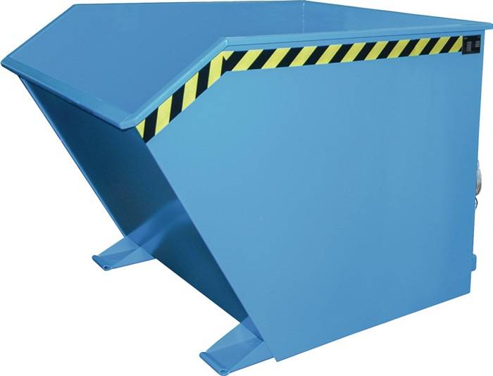 Kippbehälter L1640xB1280xH1090mm lichtblau Inh.1,5 m³ BAUER