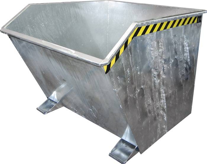 Kippbehälter L1640xB1280xH1090mm verz.Inh.1,5 m³ BAUER