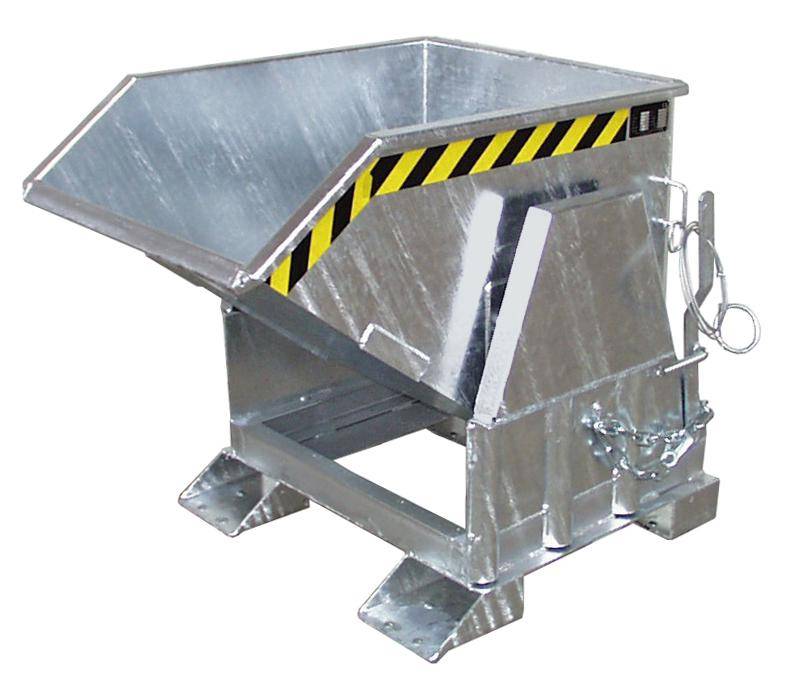 Kippbehälter,HxLxB 1070x1430x1650mm,1,2m³,Tragl. 2000kg,Einfahrtaschen