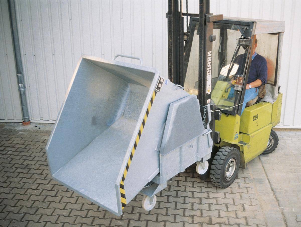 Kippbehälter,HxLxB 1175x1670x2150mm,2m³,Tragl. 2000kg,Einfahrtaschen