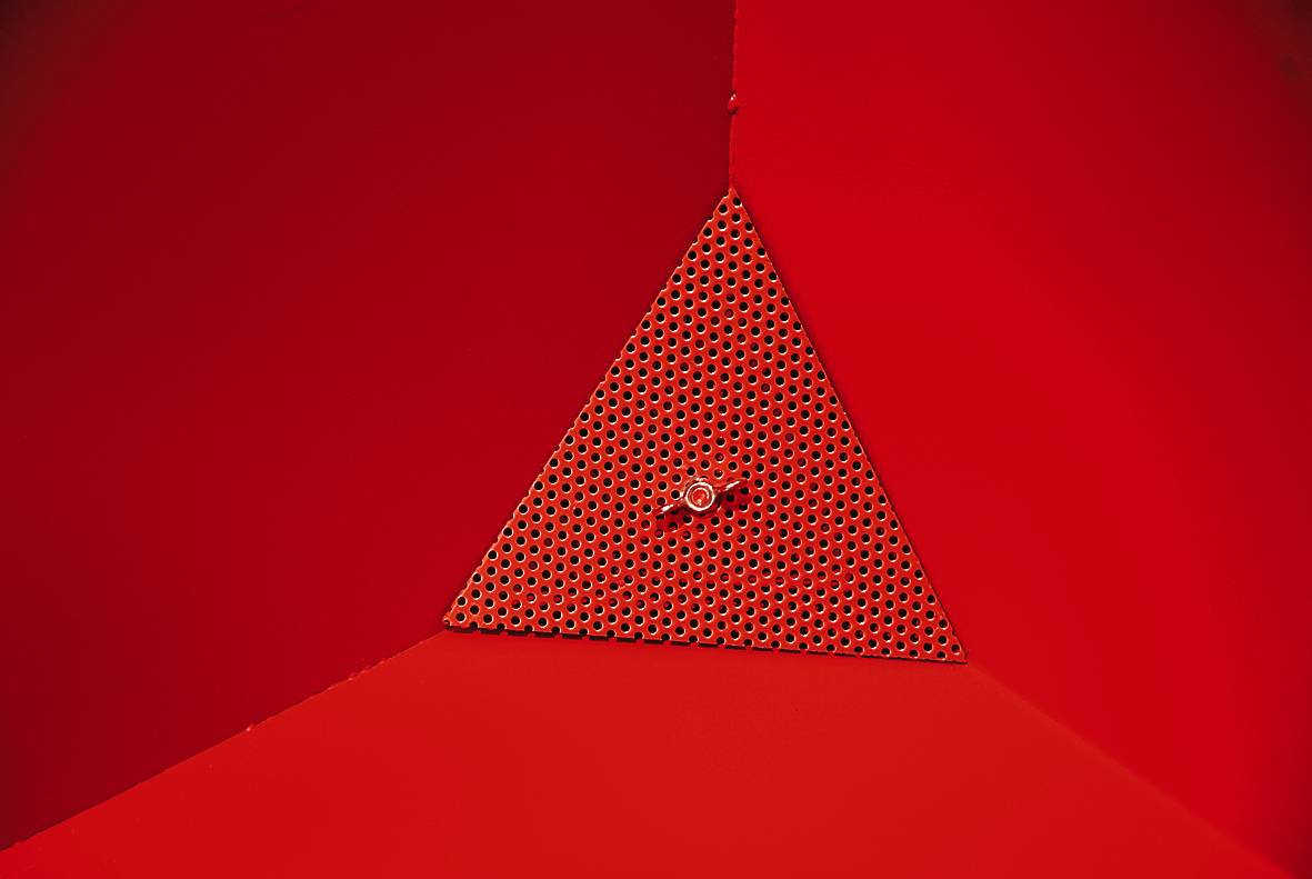 Späne-Kippmulde SKS 400, lackiert, Feuerrot