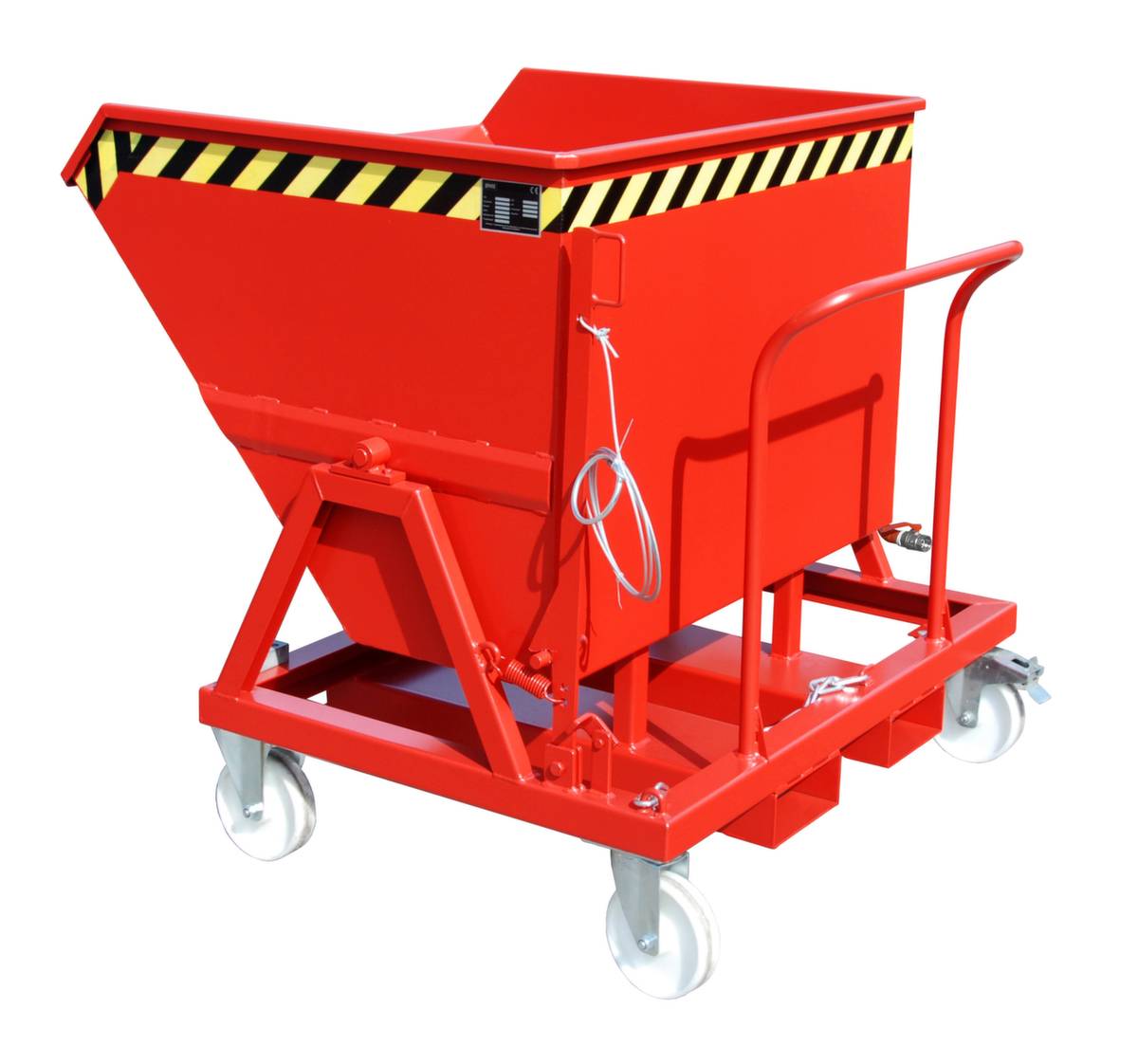 Späne-Kippmulde SKS 550, lackiert, Feuerrot