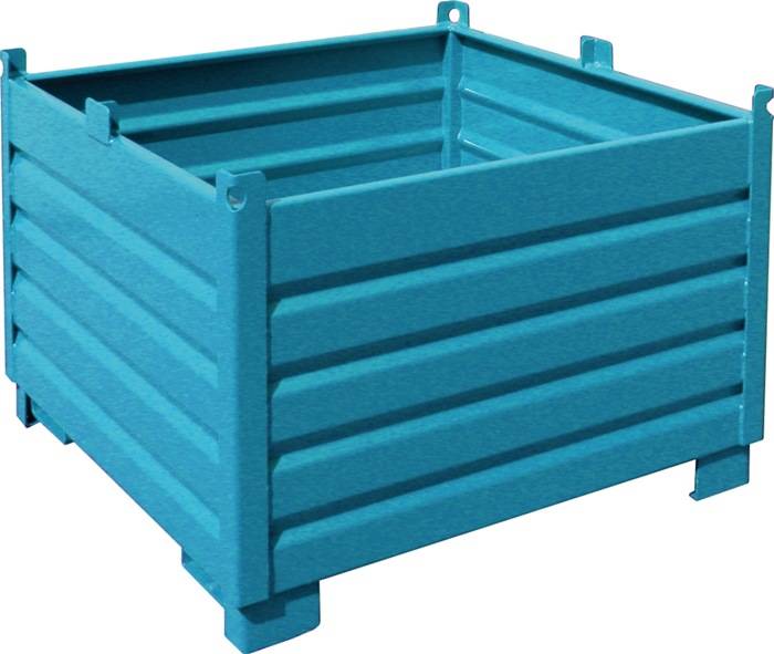 Sammelbehälter 1,0 m³ L1200xB1200xH850mm lack.lichtblau