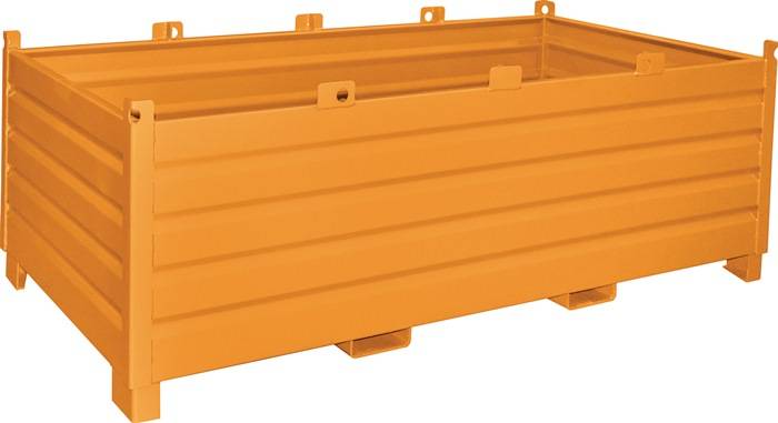 Sammelbehälter 2,0 m³ L1200xB2400xH850mm lack.gelborange