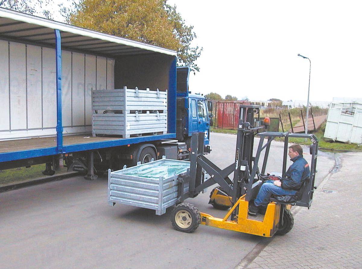 Sammelbehälter-System SBS 1000, lackiert, Resedagrün