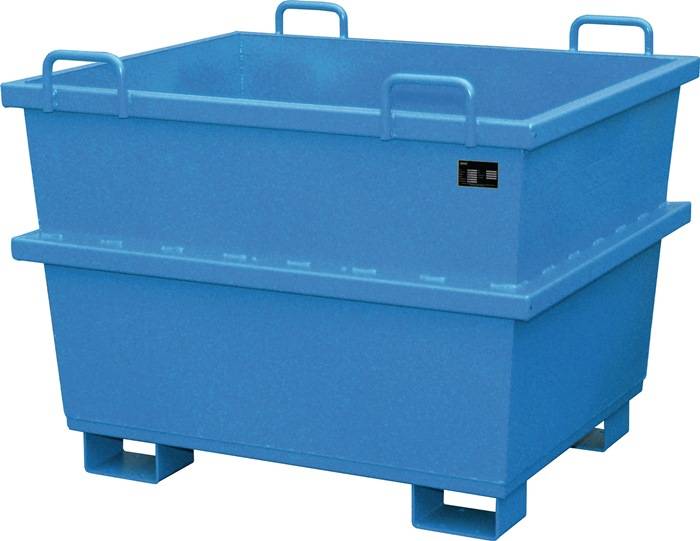 Universalbehälter 0,75 m³ L1040xB1200xH960mm lack.lichtblau
