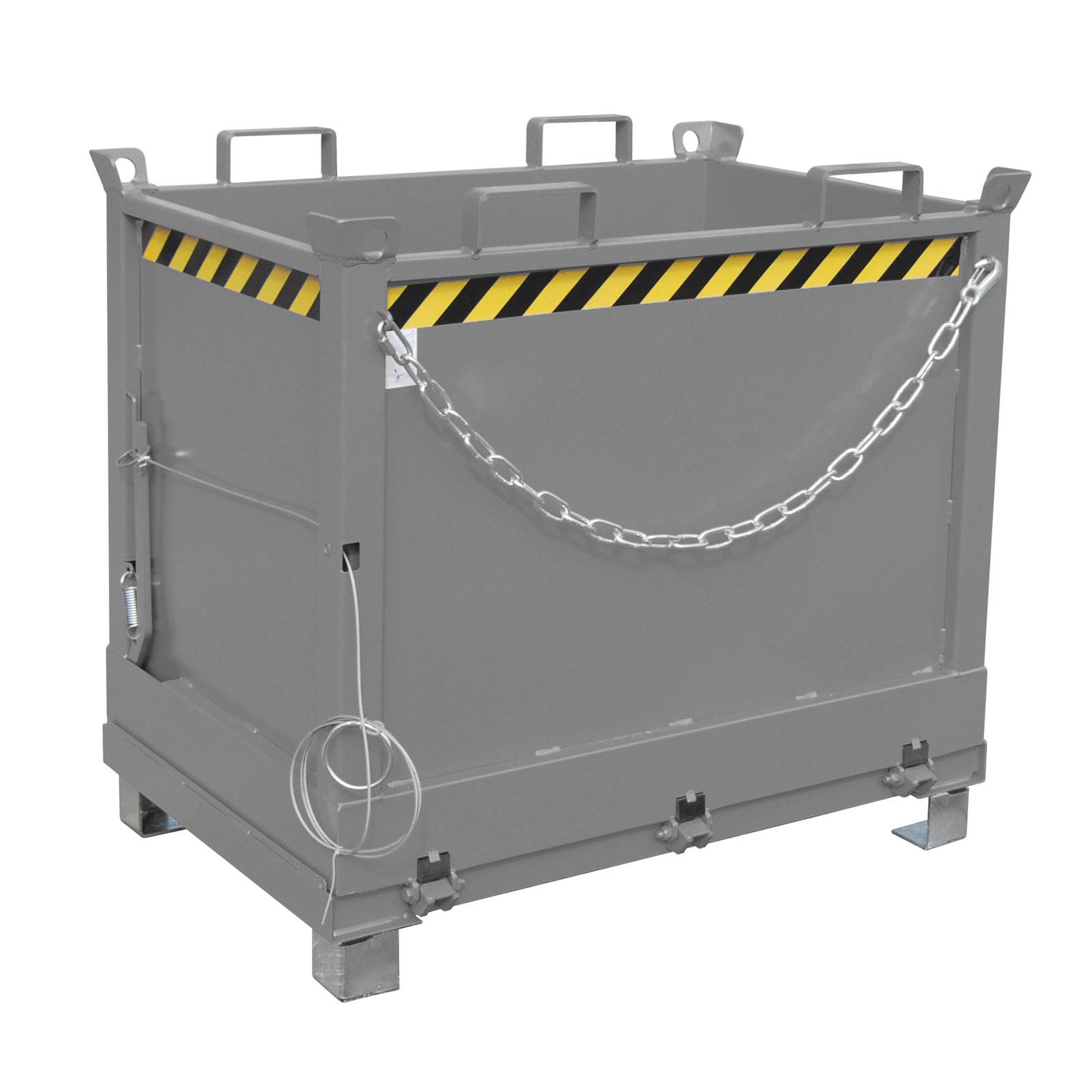 Klappbodenbehälter FB 750, lackiert, Mausgrau