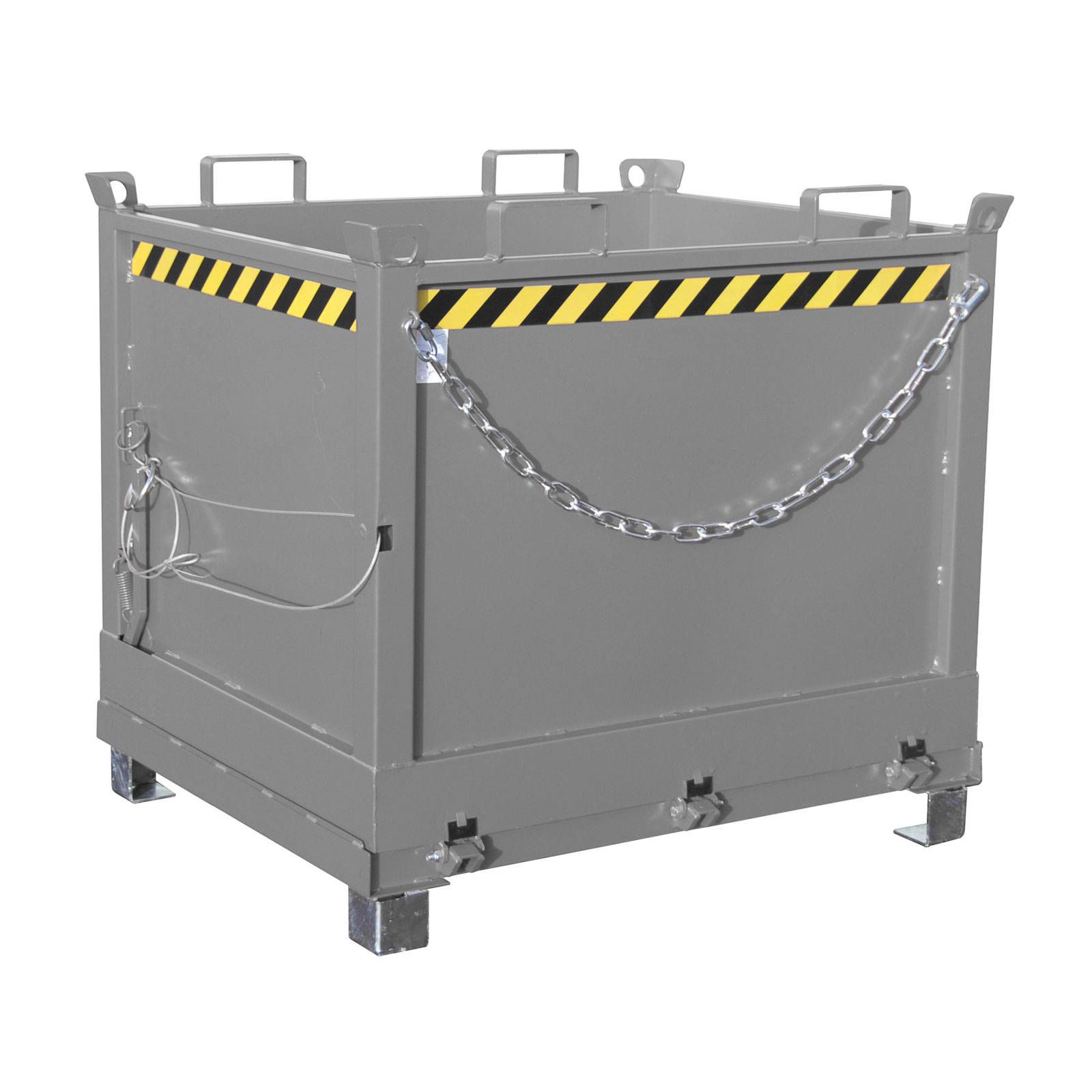 Klappbodenbehälter FB 1000, lackiert, Mausgrau