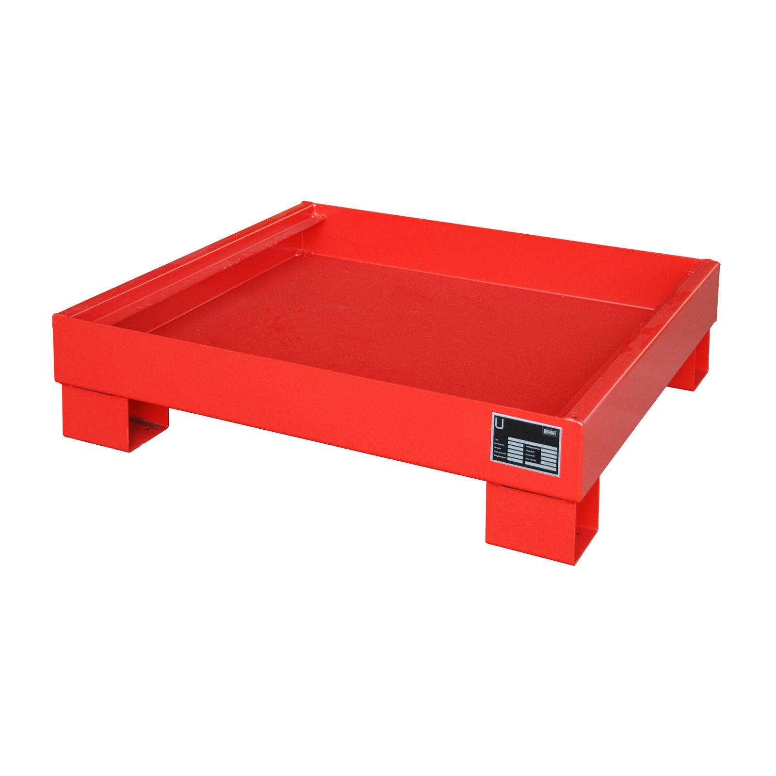 Auffangwanne AW 60-2, lackiert, Feuerrot