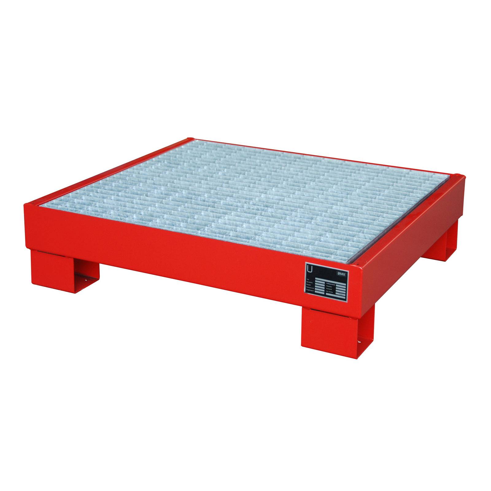 Auffangwanne AW 60-2/M, lackiert, Feuerrot