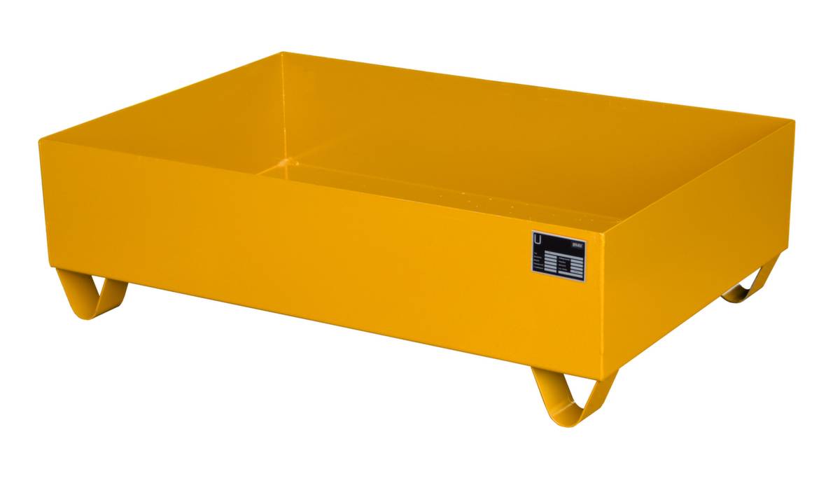 Auffangwanne 2016, lackiert, Gelborange