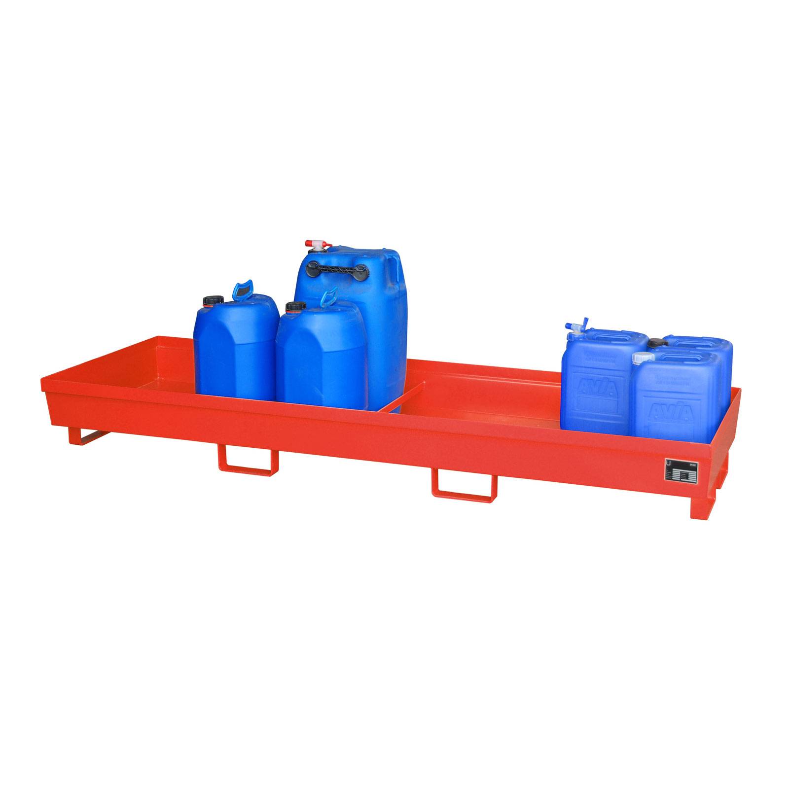 Auffangwanne AO-4/B, lackiert, Feuerrot