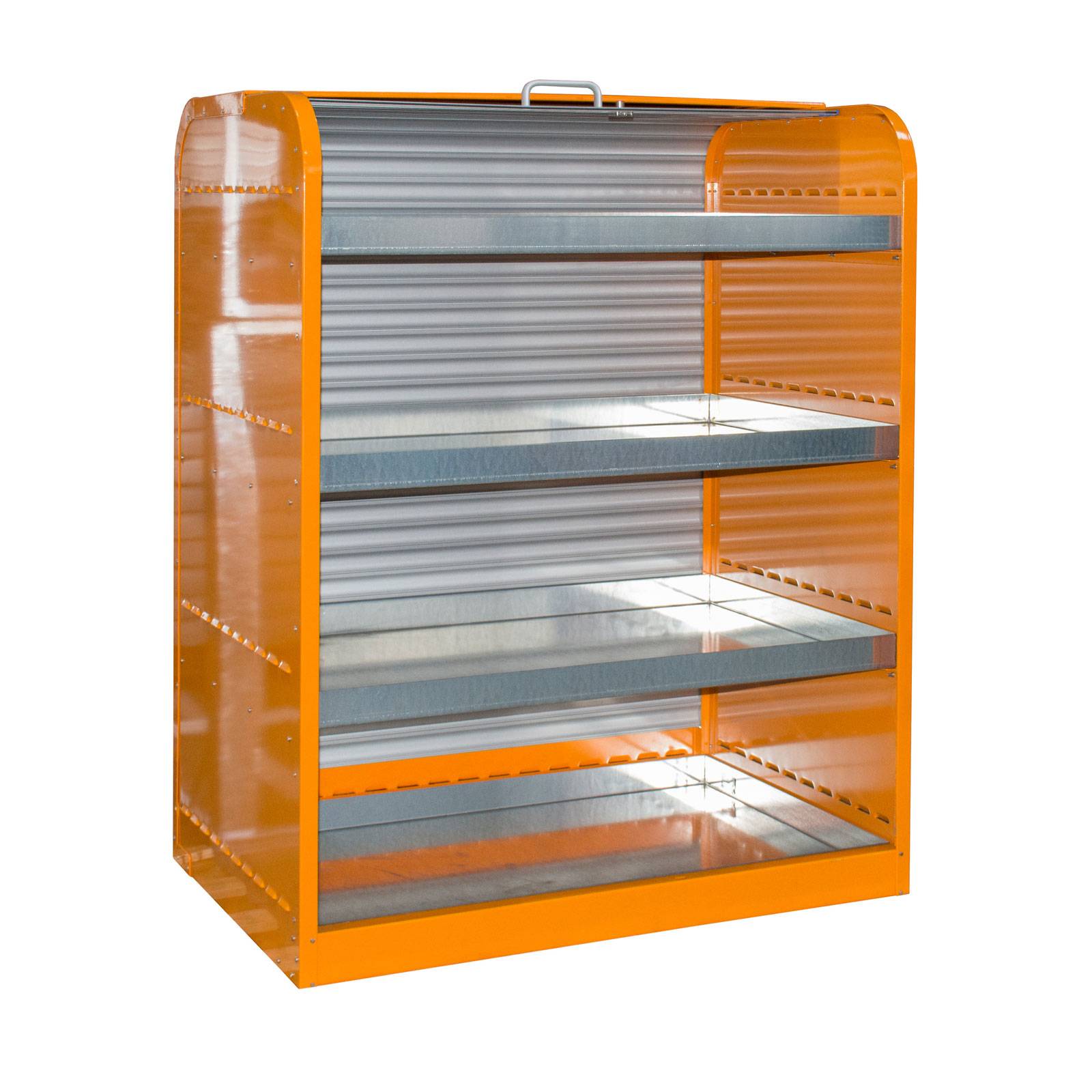 Gefahrstoff-Rollladenschrank RSG-4, lackiert, Gelborange