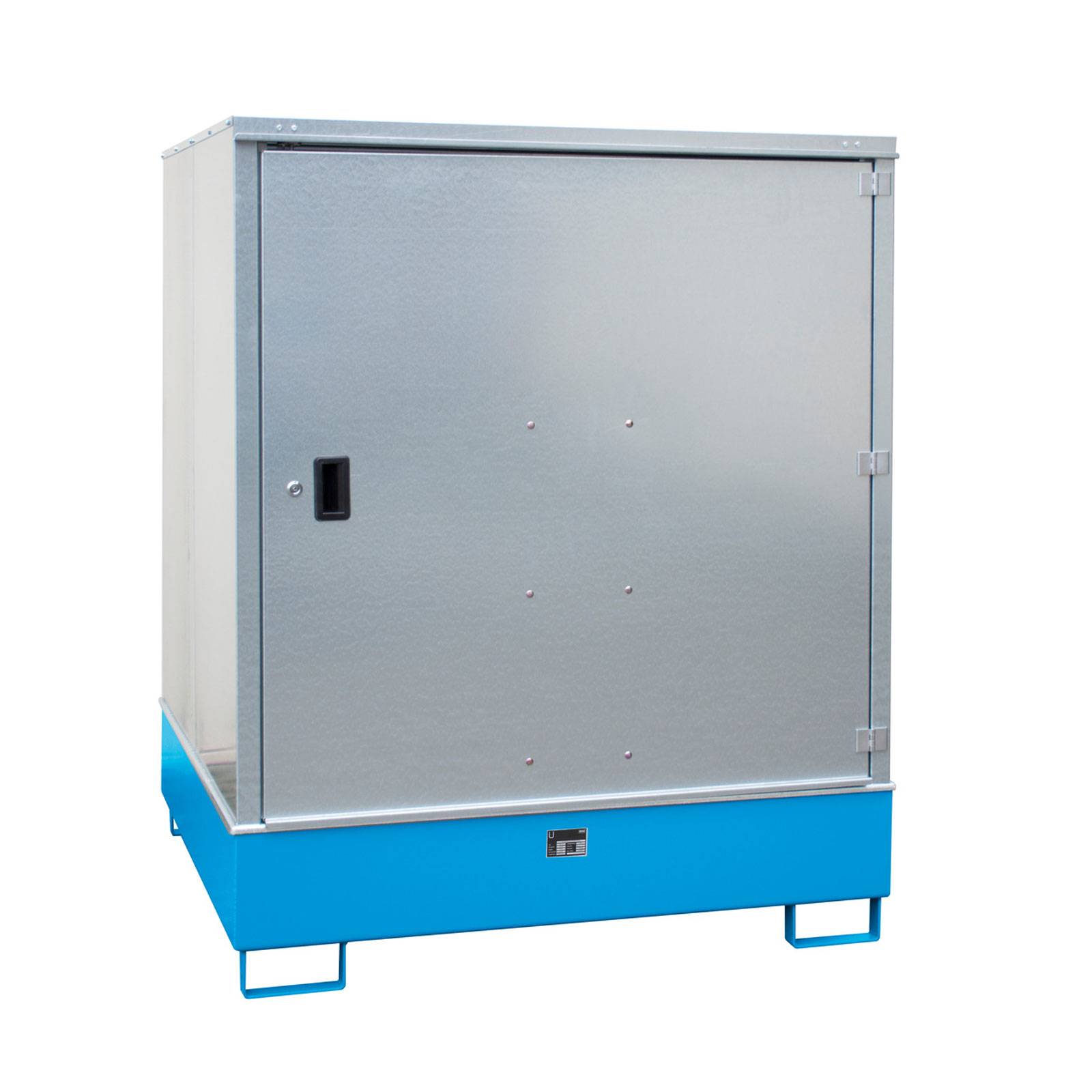 Gefahrstoff-Schrank GS-3, lackiert, Lichtblau