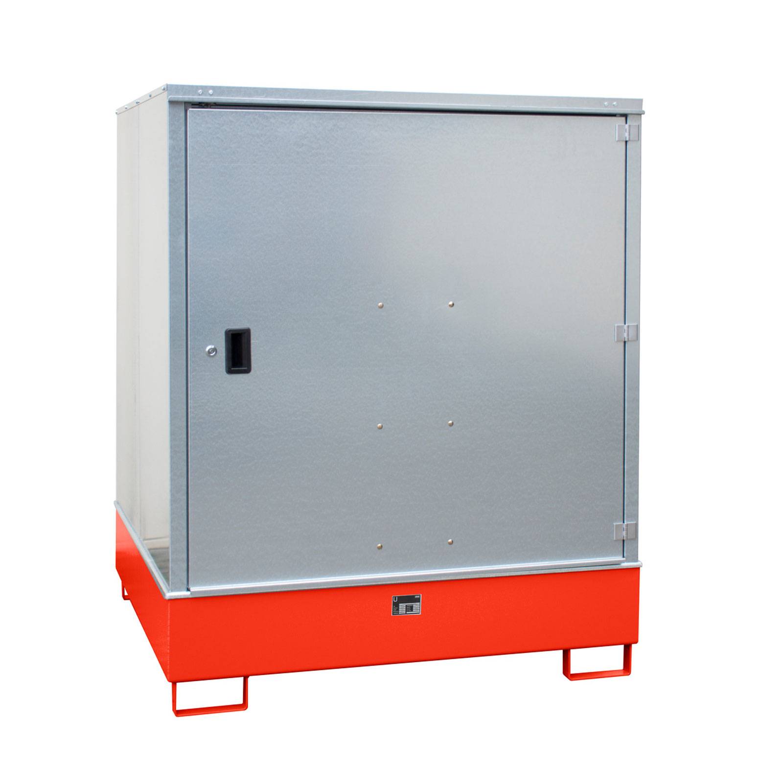 Gefahrstoff-Schrank GS-3, lackiert, Feuerrot