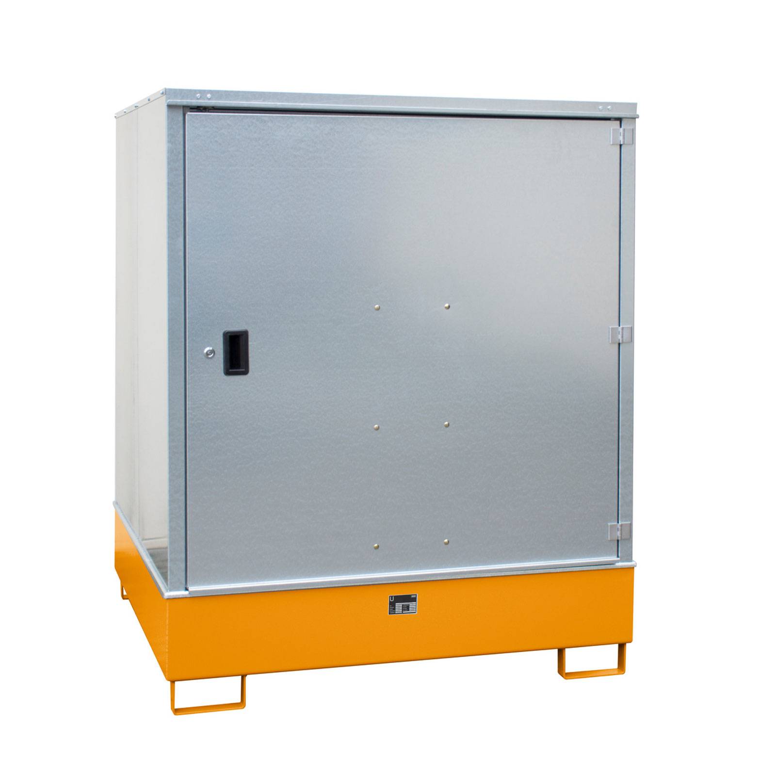 Gefahrstoff-Schrank GS-3, lackiert, Gelborange