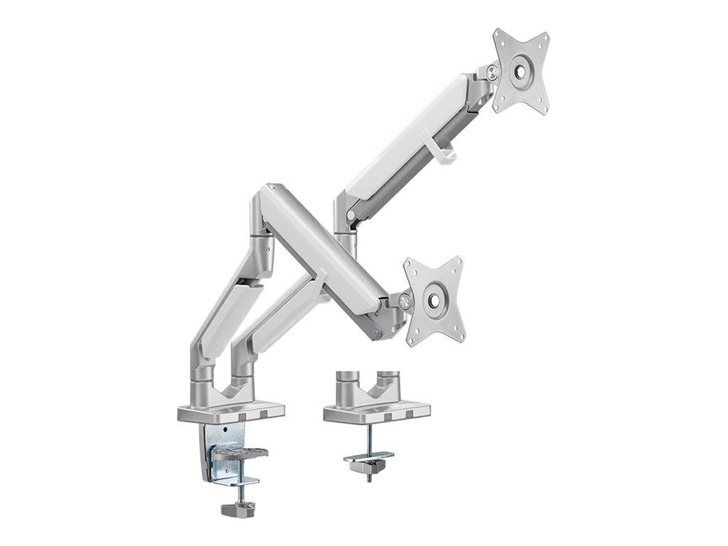 LogiLink - Befestigungskit - einstellbarer Arm - für 2 LCD-Displays / Curved LCD-Displays - Kunststoff, Aluminium, Stahl