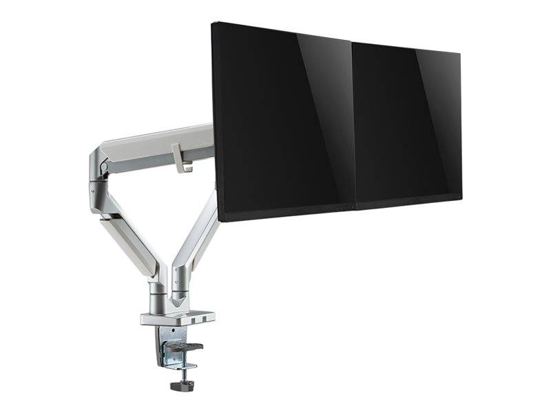 LogiLink - Befestigungskit - einstellbarer Arm - für 2 LCD-Displays / Curved LCD-Displays - Kunststoff, Aluminium, Stahl