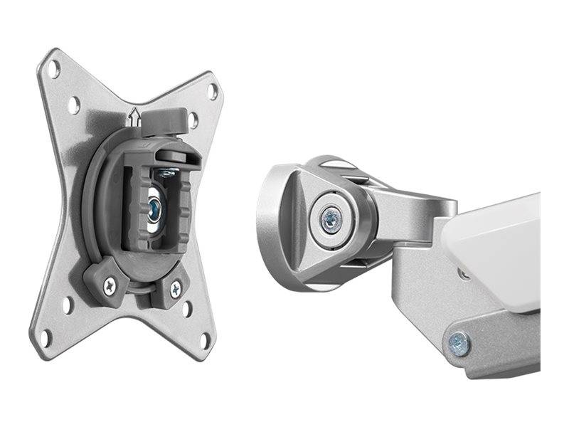 LogiLink - Befestigungskit - einstellbarer Arm - für 2 LCD-Displays / Curved LCD-Displays - Kunststoff, Aluminium, Stahl