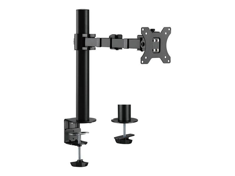LogiLink Befestigungskit - einstellbarer Arm - für LCD-Display - Stahl - Schwarz - Bildschirmgröße: 43.2-81.3 cm (17"-32")