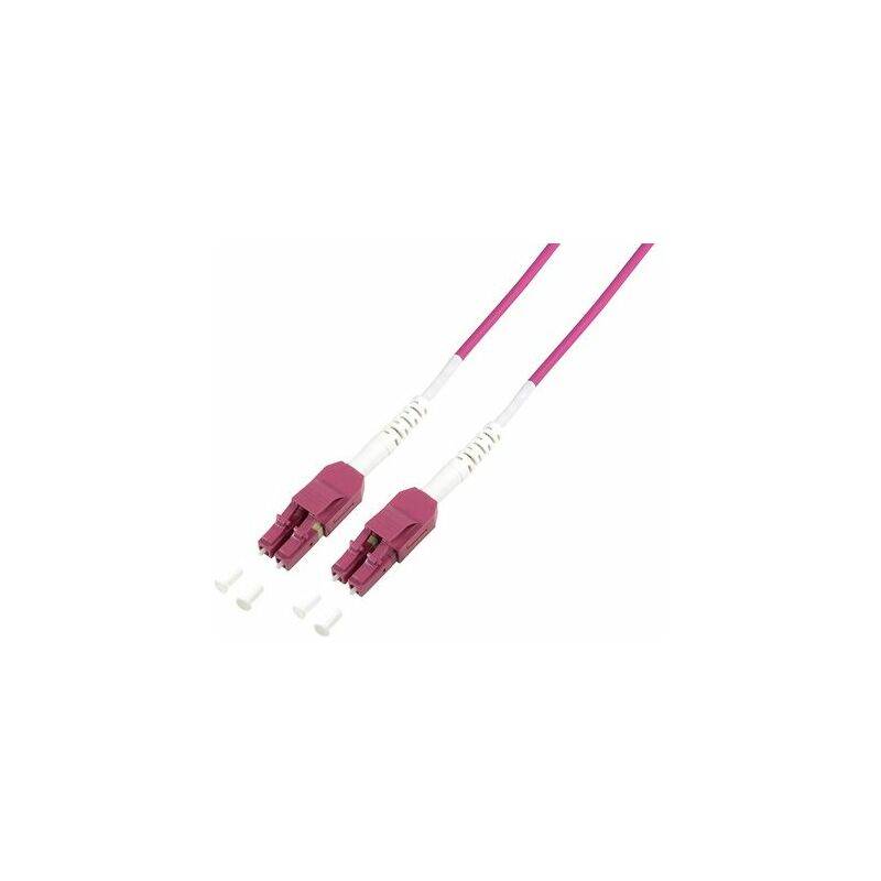 LogiLink Uniboot LWL Patchkabel, 2x LC-Duplex, OM4, 5,0 m