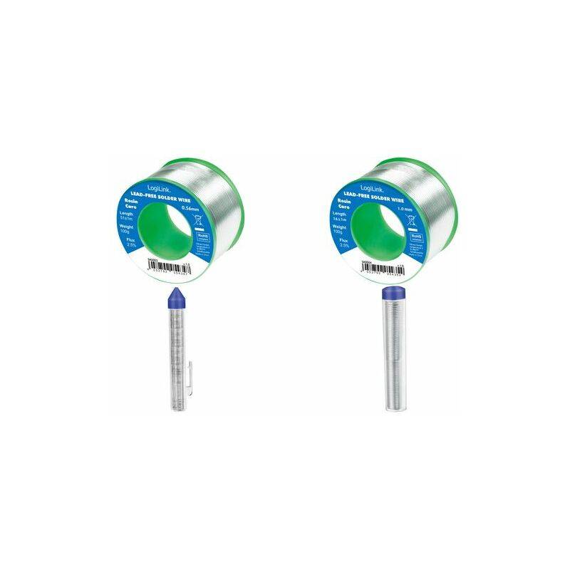 LogiLink Lötdraht, Durchmesser: 0,56 mm, 0,7% Kupfer, 100 g