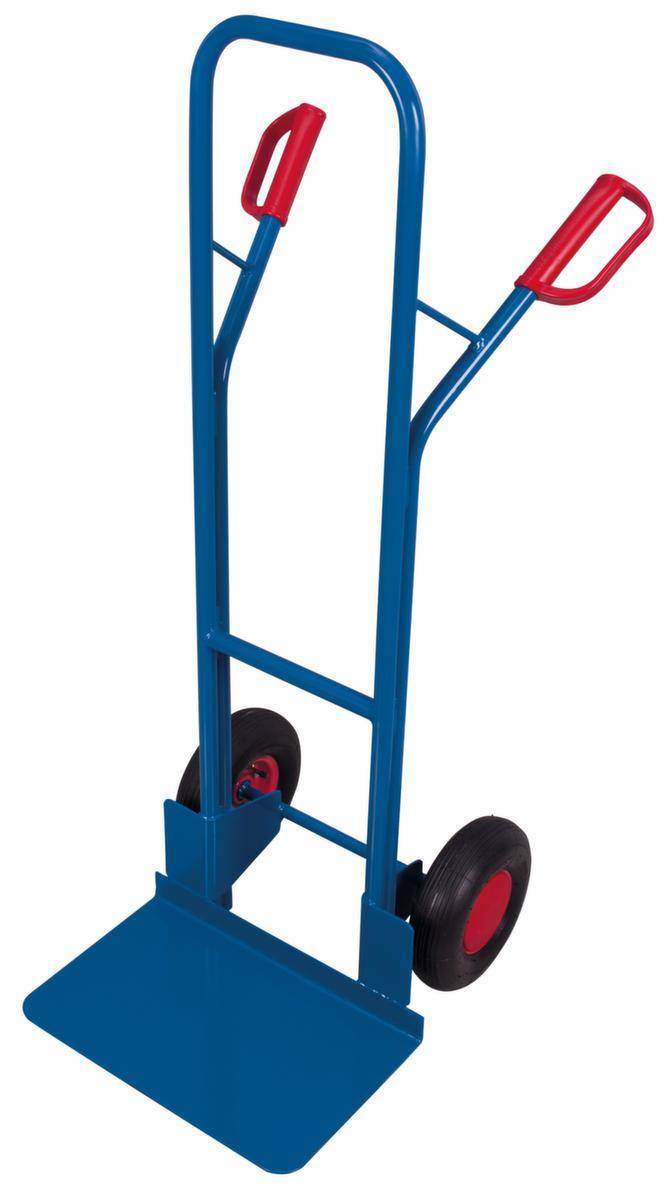 Kistenkarre,Tragl. 250kg,Schaufel BxT 480x300mm,Stahl,RAL5010,Luft-Bereifung