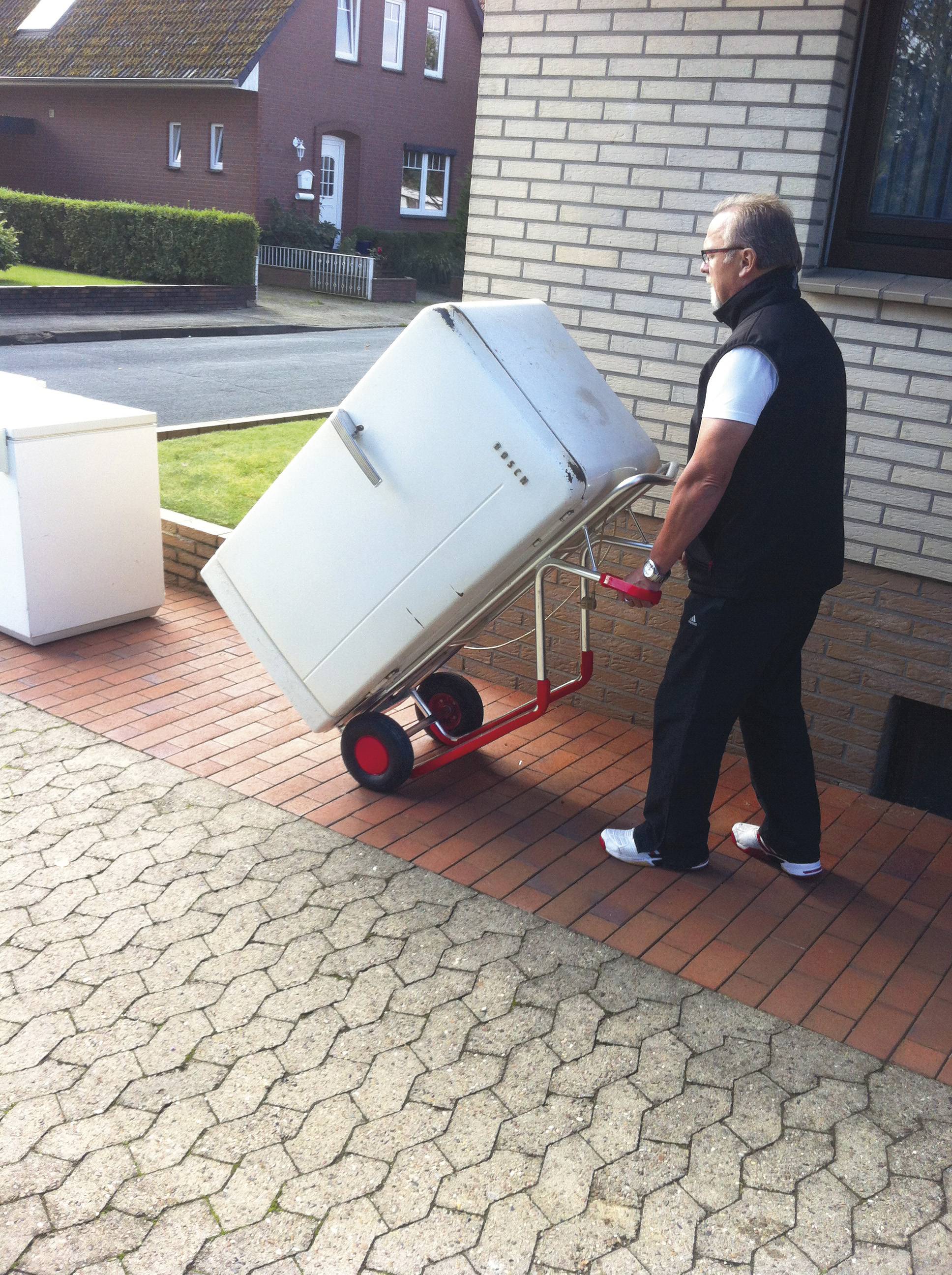 Aluminiumkarre - Außenmaße: 570 x 615 x 1.300 - mm (B/T/H)