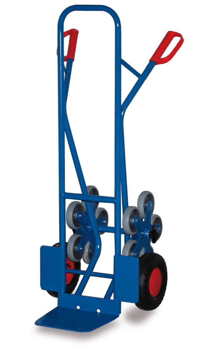Treppenkarre,5-Stern,Tragl. 200kg,Schaufel BxT 320x250mm,RAL5010,Luft-Bereifung