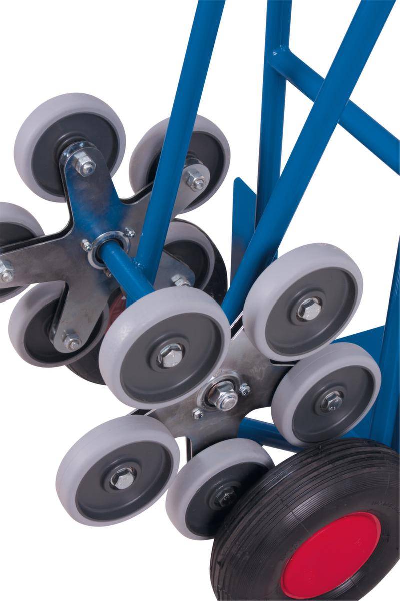 Treppenkarre,5-Stern,Tragl. 200kg,Schaufel BxT 320x250mm,RAL5010,Luft-Bereifung